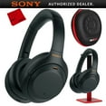 thumbnail image 1 of Sony WH1000XM4/B Premium Noise Cancelling Wireless Over-the-Ear Headphones (Black) Bundle with Deco Gear Hard Case + Headphone Stand + Cleaning Cloth Official Sony USA Partner, 1 of 12