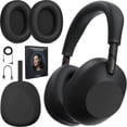 thumbnail image 1 of Sony WH1000XM6/B Best Wireless Noise Canceling Headphones, Black Bundle with Deco Essentials Headphones Ear Pads Replacement Headset Ear Cushions and Deco Gear Unofficial Master Guide, 1 of 10