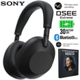 thumbnail image 1 of Sony WH1000XM6/B Best Wireless Noise Canceling Headphones, Black Bundle with Deco Gear Unofficial Master Guide to the Sony WH-1000XM6, 1 of 10