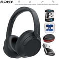 thumbnail image 1 of Sony WHCH720N/B Wireless Noise Cancelling Headphone Black Bundle with Mizco Travelocity In-Ear Headphone (Colors May Vary), Headphone Case, Converter Adapter and 2 YR CPS Enhanced Protection Pack, 1 of 12