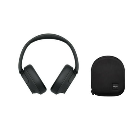 Sony WHCH720N Noise-Canceling Wireless Over-Ear Headphones with Protective Case, Black