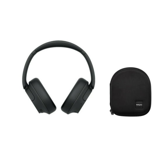 Sony WHCH720N Noise-Canceling Wireless Over-Ear Headphones with Protective Case, Black