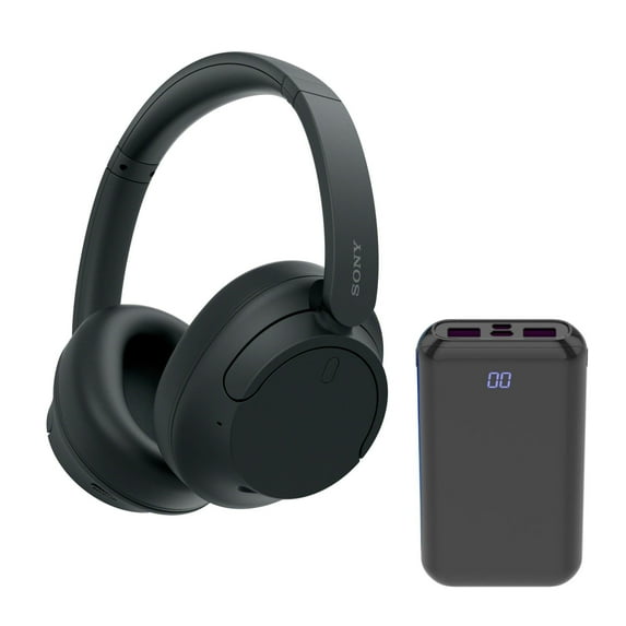 Sony WHCH720N Wireless Over the Ear Noise Canceling Headphones (Black) Bundle