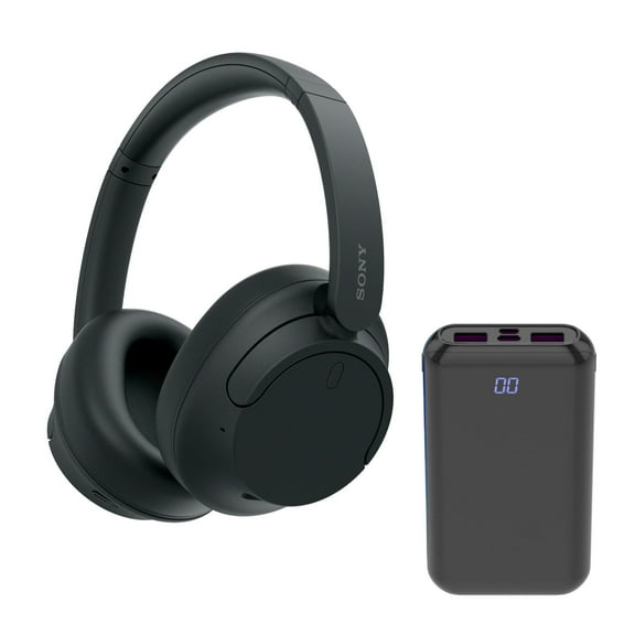 Sony WHCH720N Wireless Over the Ear Noise Canceling Headphones (Black) Bundle