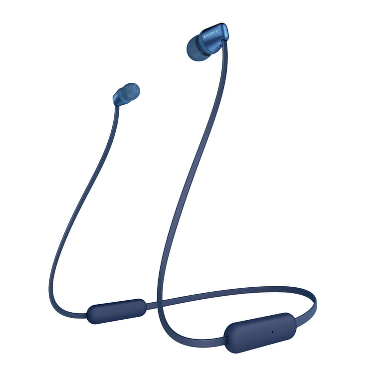 Blue Sony In-Ear WI-C310 with Headphones Mic, Wireless