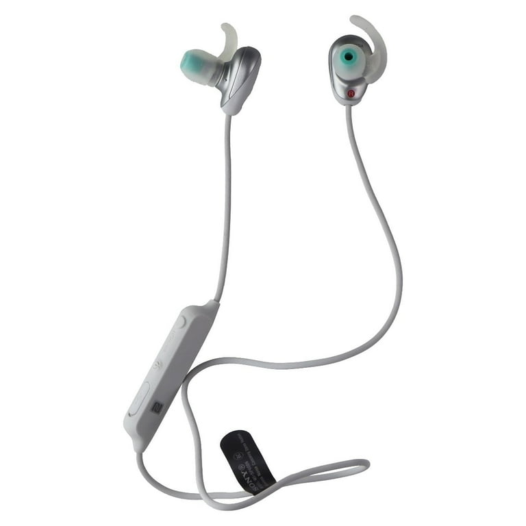 Sony WI SP600N Earphones with mic in ear Bluetooth wireless NFC active noise canceling white