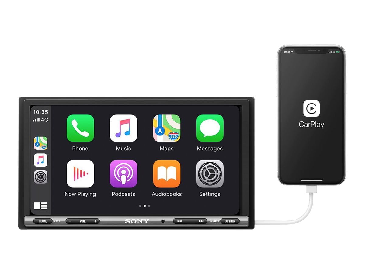Sony XAV-AX150-Apple CarPlay/Android Auto-7" Touchscreen-Double-DIN In-Dash Unit-55 Wattsx4 New