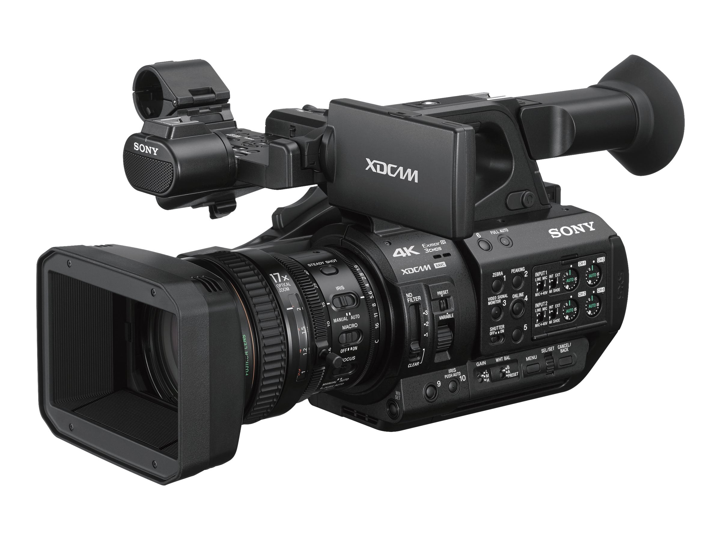Sony XDCAM PXW-Z280 - Camcorder - 4K / 60 fps - 17x optical zoom - flash card - NFC, Wi-Fi