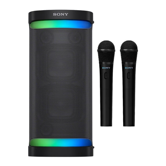 Sony XP700 Mega Bass Bluetooth Speaker with Sony ULT Mic Wireless Karaoke Black Microphone and Receiver (Bundle)