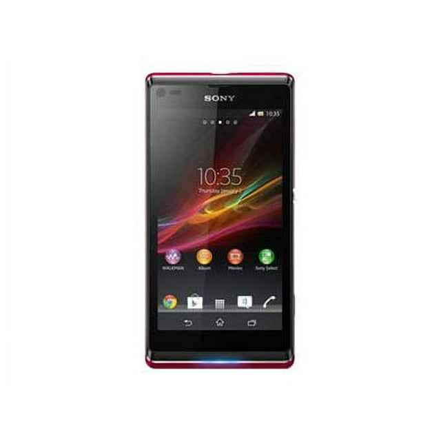 Sony XPERIA L - 3G smartphone - RAM 1 GB / Internal Memory 8 GB - microSD slot - 4.3" - 480 x 854 pixels - rear camera 8 MP - red