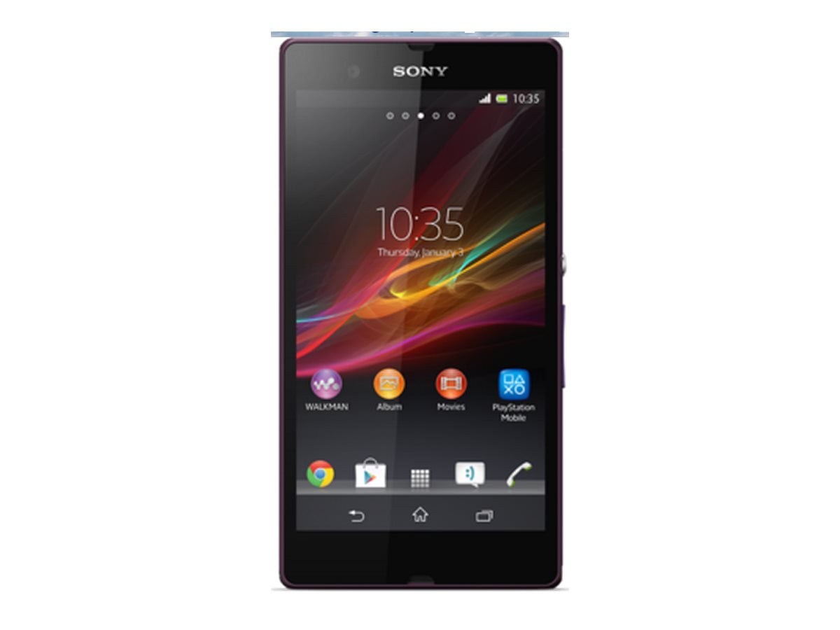 Sony XPERIA Z - 3G smartphone - RAM 2 GB / Internal Memory 16 GB - microSD slot - LCD display - 5" - 1920 x 1080 pixels rear camera 13.1 MP - purple - Walmart.com