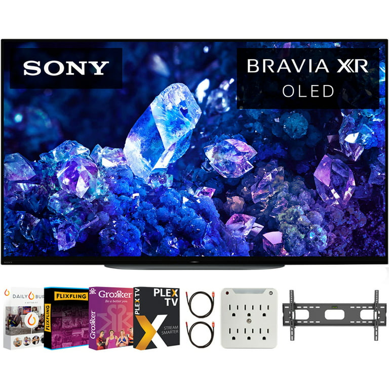 Sony XR42A90K Bravia XR A90K 42 inch 4K HDR OLED Smart TV 2022 Model Bundle  with Premiere Movies Streaming + 37-100 Inch TV Wall Mount + 6-Outlet Surge  Adapter + 2x 6FT 4K HDMI 2.0 Cable 