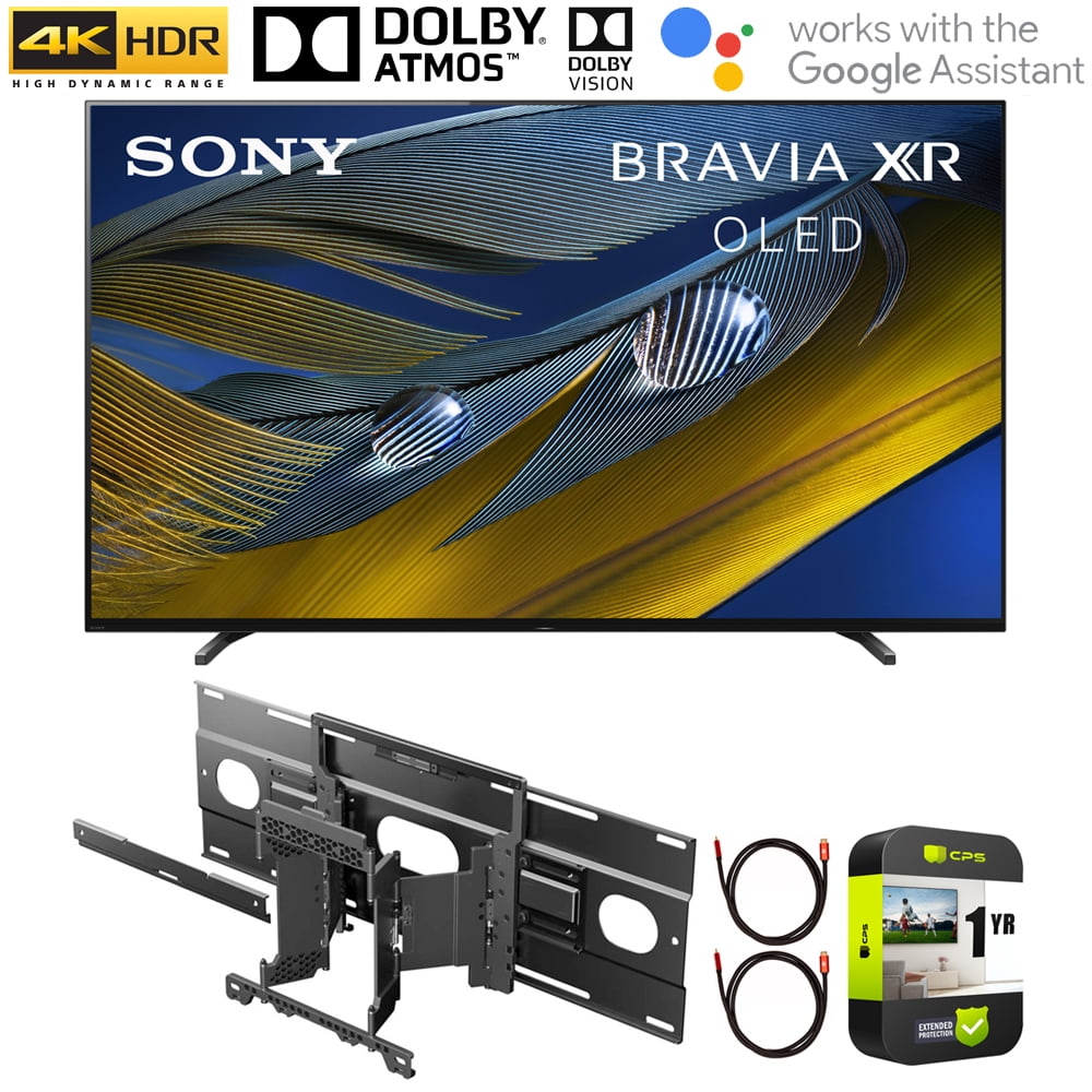 Sony XR55A80J 55 Inch A80J 4K OLED Smart TV (2021 Model) Bundle with