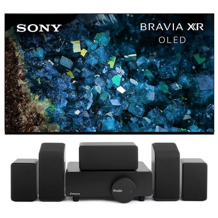 Sony XR55A80L 55 Inch 4K HDR OLED Smart Google TV with PS5 Features with a Platin MONACO-5-1-2-SOUNDSEND 5.1.2Ch Speakers with WiSA SoundSend (2023)