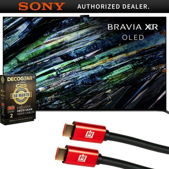 Sony XR55A95L BRAVIA XR A95L 55 inch QD-OLED 4K HDR Smart TV with Google TV 2023 Bundle with 4 YR CPS Enhanced Protection Pack