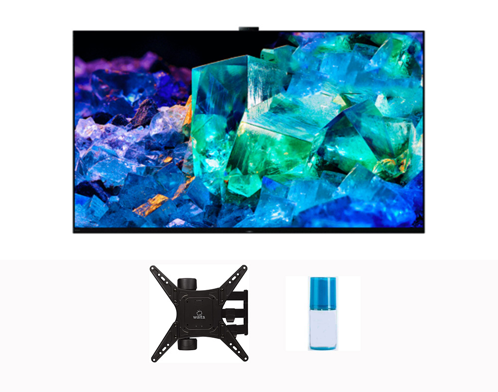 Sony XR65A95K 65" 4K BRAVIA XR HDR IMAX Enhanced Smart OLED TV with a Walts TV Medium Full Motion Mount for 32"-65" Compatible TV's and a Walts HDTV Screen Cleaner Kit (2022) - image 1 of 9