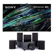 Sony XR65A95L 65 Inch QD-OLED 4K UHD Smart Google TV with AI Upscaling with a Platin MILAN-5-1-SOUNDSEND 5.1 Immersive Cinema-Style Sound System (2023)
