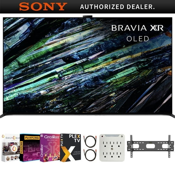 Sony XR65A95L BRAVIA XR A95L 65 inch QD-OLED 4K HDR Smart TV w/ Movies Streaming+37-100 Inch TV Wall Mount+6-Outlet Surge Adapter+2X 6FT 4K HDMI 2.0 Cable| Official Sony USA Partner