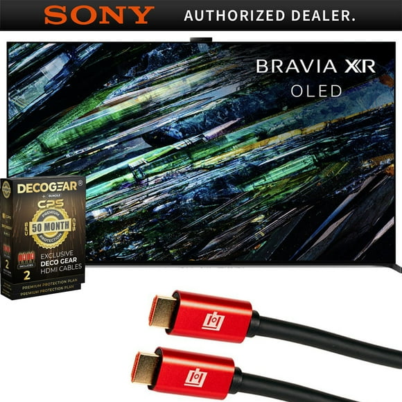 Sony XR65A95L BRAVIA XR A95L 65 inch QD-OLED 4K HDR Smart TV with Google TV 2023 Bundle with 4 YR CPS Enhanced Protection Pack