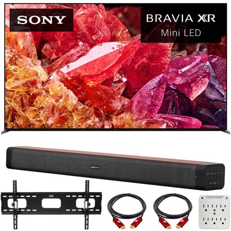 Sony XR65X95K 65" BRAVIA XR X95K 4K HDR Mini LED TV with Smart Google TV (2022 Model) Bundle with Deco Home 60W 2.0 Channel Soundbar, 37"-100" TV Wall Mount Bracket Bundle and 6-Outlet Surge Adapter