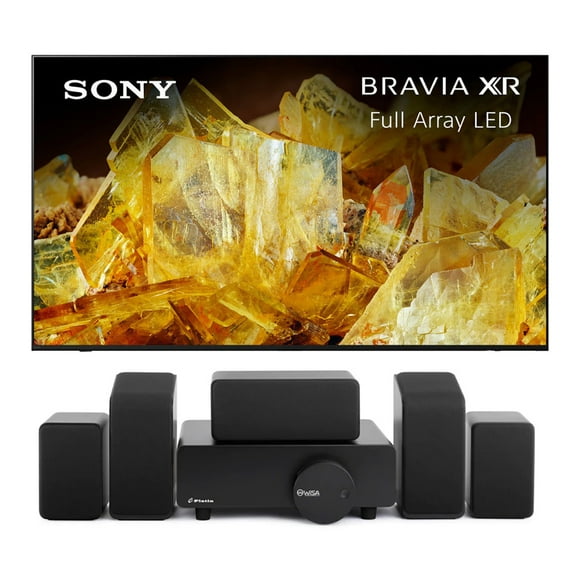 Sony XR75X90L 75 Inch 4K BRAVIA XR Full Array LED Smart Google TV with a Platin MONACO-5-1-2-SOUNDSEND 5.1.2Ch Speakers with WiSA SoundSend (2023)