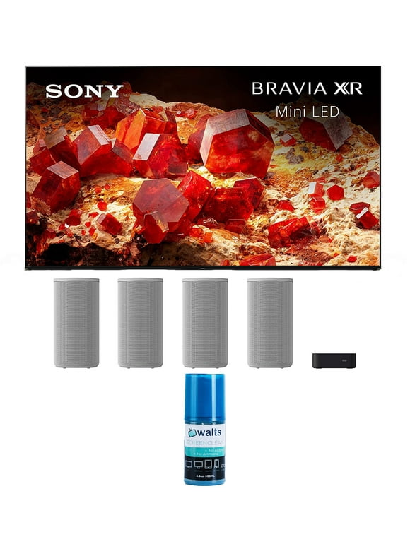 Sony XR75X93L 75 Inch 4K Mini LED Smart Google TV with PS5 Features with a Sony HT-A9 4.0.4 Channel High Performance Home Theatre System and Walts HDTV Screen Cleaner Kit (2023)