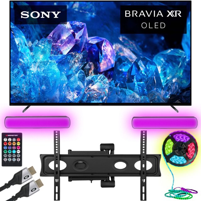 Sony XR77A80K Bravia XR A80K 77" 4K HDR OLED Smart TV (Renewed) Bundle