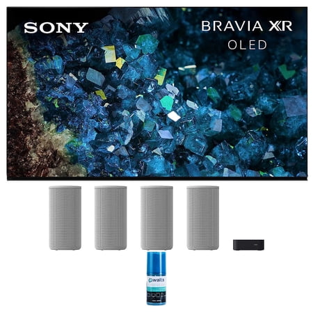 Sony XR77A80L 77 Inch 4K HDR OLED Smart Google TV with PS5 Features with a Sony HT-A9 4.0.4 Channel High Performance Home Theatre System and Walts HDTV Screen Cleaner Kit (2023)