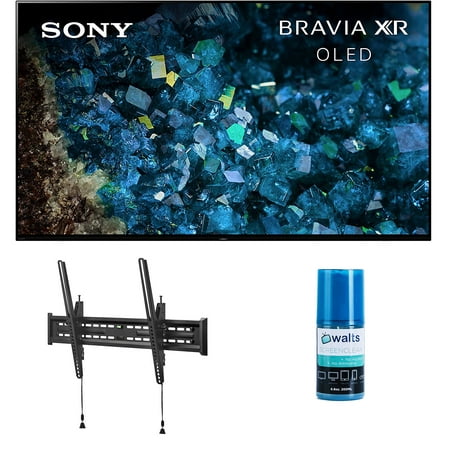 Sony XR77A80L 77" 4K HDR OLED Television with Walts TV Tilt Mount and Screen Cleaner