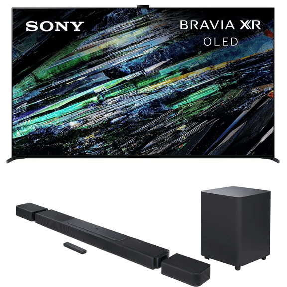 Sony XR77A95L 77 Inch QD-OLED 4K UHD Smart Google TV with AI Upscaling and a JBL BAR-1300X 11.1.4ch Soundbar and Subwoofer with Surround Speakers (2023)