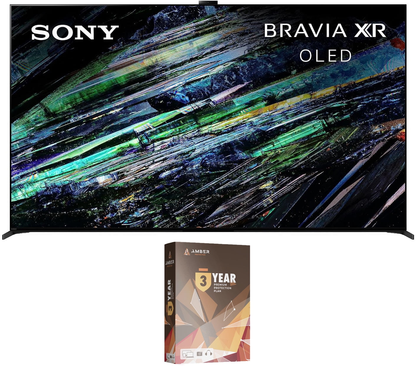 Sony XR77A95L 77 Inch QD-OLED 4K UHD Smart Google TV with AI Upscaling and 3 Year Amber Protection Plan (2023)