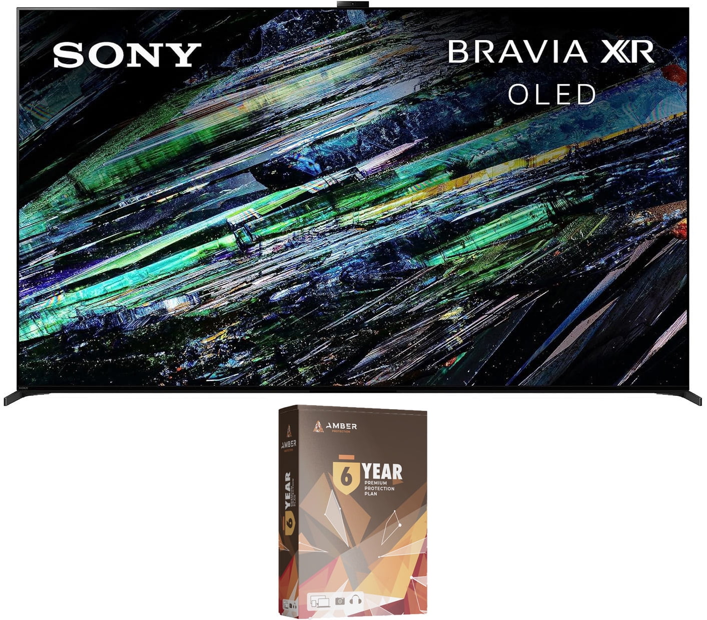 Sony XR77A95L 77 Inch QD-OLED 4K UHD Smart Google TV with AI Upscaling and 6 Year Amber Protection Plan (2023)