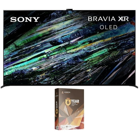 Sony XR77A95L 77 Inch QD-OLED 4K UHD Smart Google TV with AI Upscaling and 6 Year Amber Protection Plan (2023)