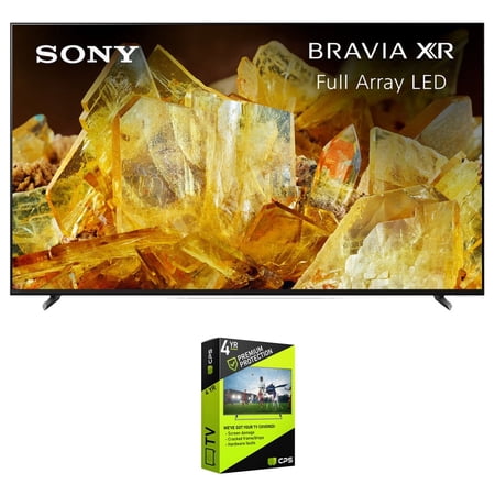 Sony XR85X90L Bravia XR 85" X90L 4K HDR Full Array LED Smart TV (2023 Model) Bundle with 4 YR CPS Enhanced Protection Pack