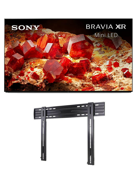Sony XR85X93L 85" 4K Mini LED Smart Google TV with PS5 Features with a Sanus LL11-B1 Super Slim Fixed-Position Wall Mount for 40" - 85" TVs (2023)