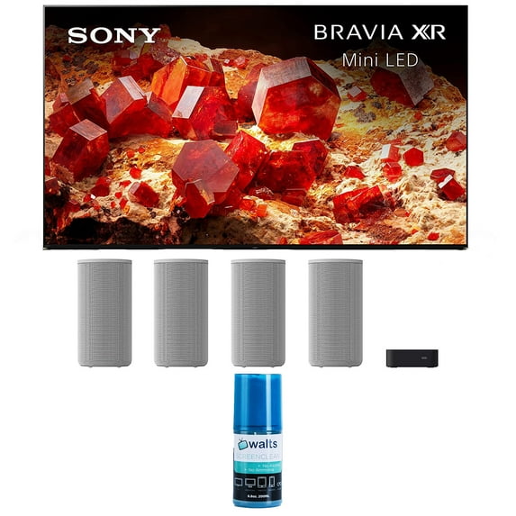 Sony XR85X93L 85 Inch 4K Mini LED Smart Google TV with PS5 Features with a Sony HT-A9 4.0.4 Channel High Performance Home Theatre System and Walts HDTV Screen Cleaner Kit (2023)
