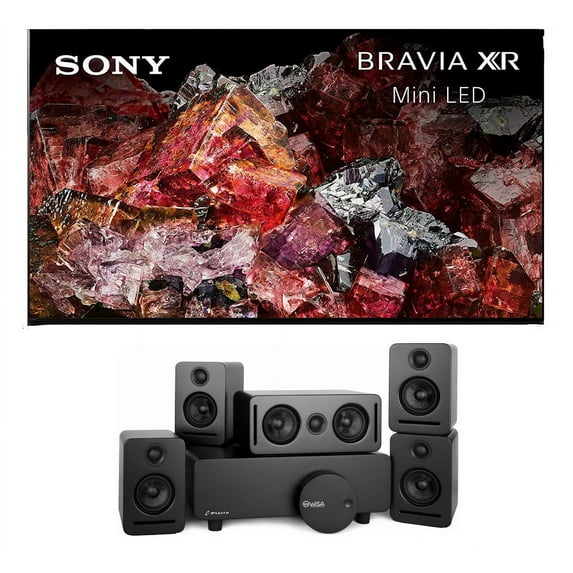 Sony XR85X95L 85 Inch BRAVIA Mini LED 4K HDR Smart TV with a Platin MONACO-5-1-SOUNDSEND 5.1 Sound System with WiSA Transmitter (2023)