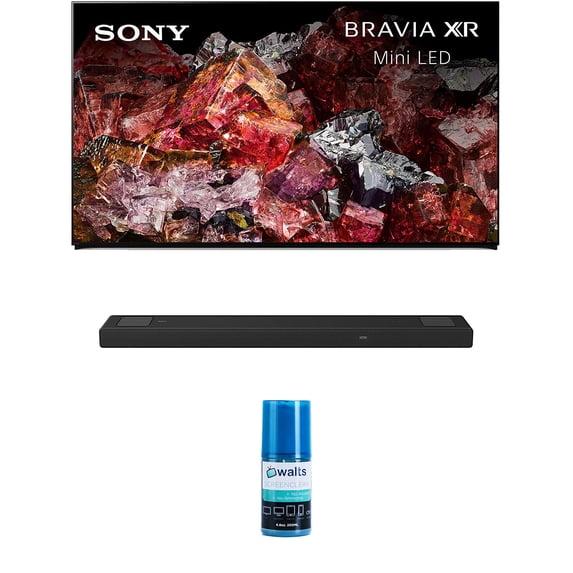 Sony XR85X95L 85 inch BRAVIA Mini LED 4K HDR Smart TV with a Sony HT-A5000 5.1.2 Channel Dolby Atmos Soundbar with Built-in Subwoofers and Walts TV HDTV Screen Cleaner Kit (2023)