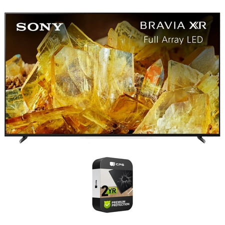 Sony XR98X90L Bravia XR 98" X90L 4K HDR Full Array LED Smart TV (2023 Model) Bundle with 2 YR CPS Enhanced Protection Pack