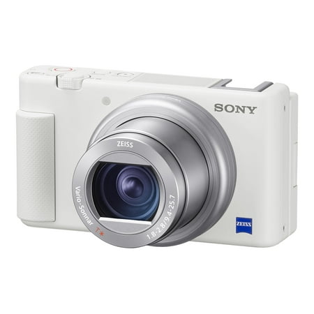 Sony - ZV-1 20.1-Megapixel Digital Camera for Content Creators and Vloggers - White