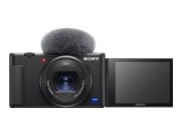 Sony ZV-1 - Digital camera - compact - 20.1 MP - 4K / 30 fps - 2.7x optical zoom - ZEISS - Wireless LAN - black