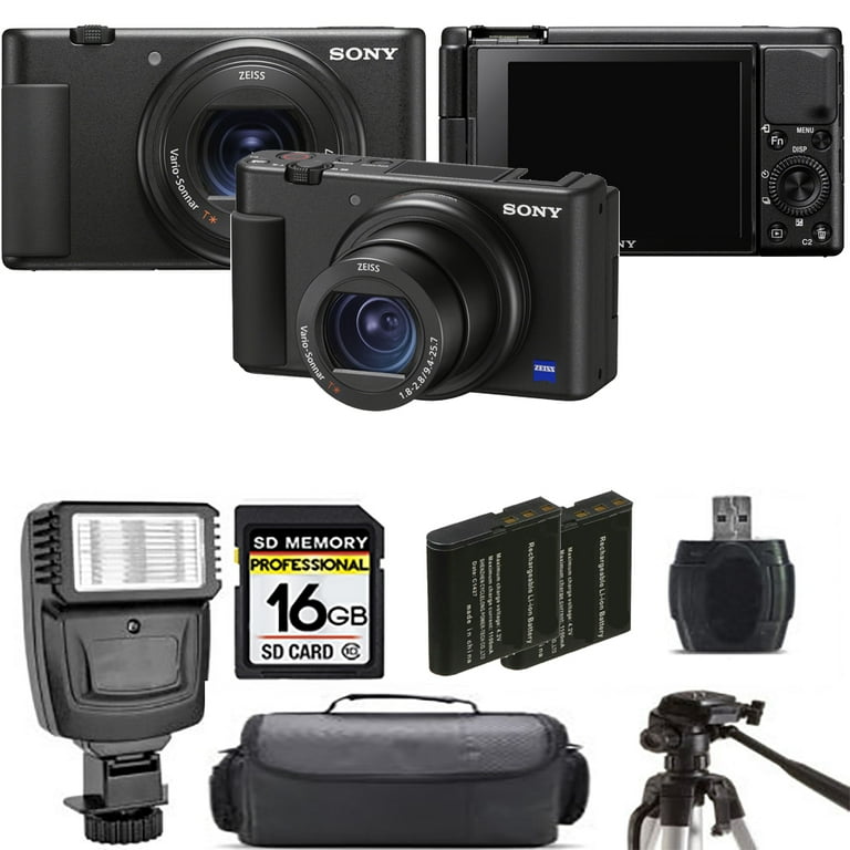 Sony ZV-1 Compact Point Shoot Digital Camera Bundle (Black