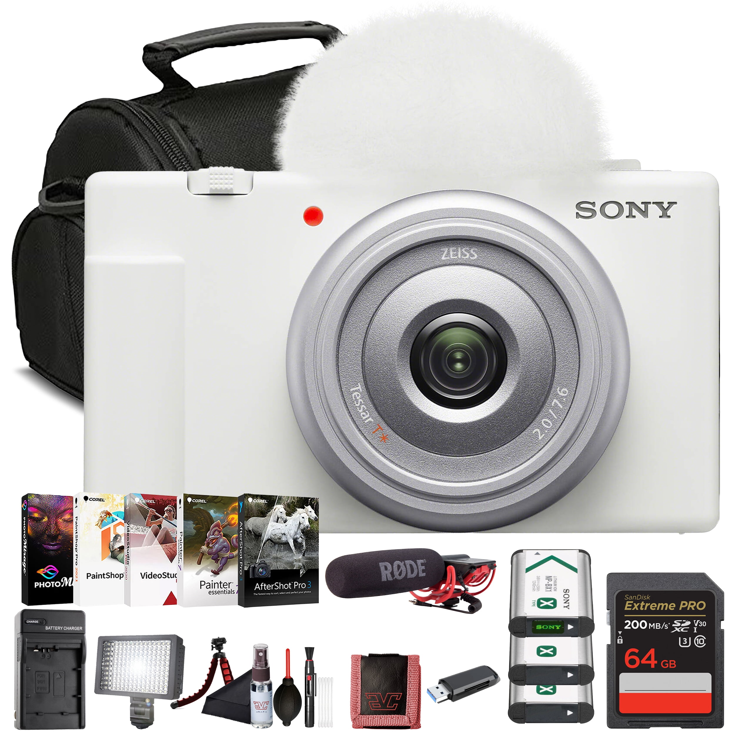Sony ZV-1 Digital Vlogging Camera White (DCZV1/W) – 20.1 MP 1