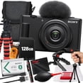 thumbnail image 1 of Sony ZV-1F/B 20.1 Megapixel Compact Camera Black Medium 128GB Kit (International Model), 1 of 7