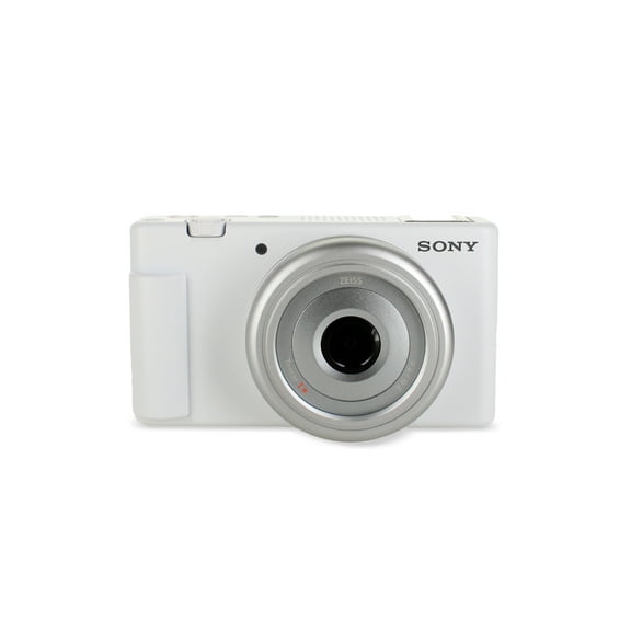 Sony ZV-1F - Digital Camera - Compact - 20.1 MP - 4K / 30 FPS - ZEISS Lens - Wi-Fi, Bluetooth - White | SD Memory Card Compatible( (Sold without manufacturer warranty)