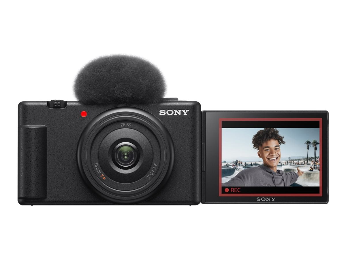 Sony ZV-1F - Digital camera - compact - 20.1 MP - 4K / 30 fps - ZEISS -  Wi-Fi, Bluetooth - black | Kompaktkameras