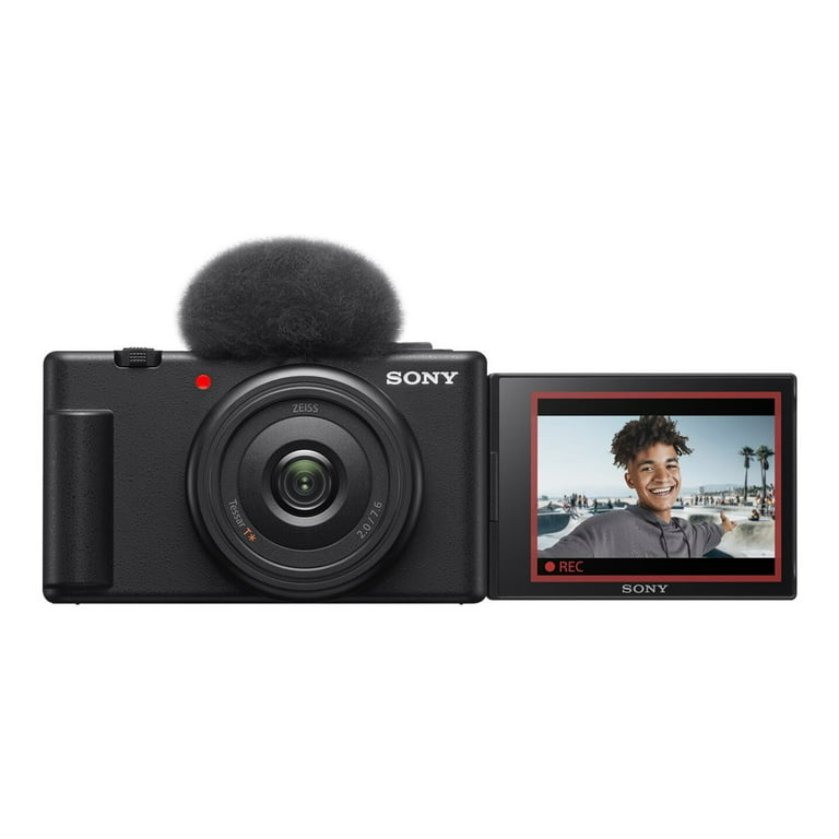 Sony ZV-1F - Digital camera - compact - 20.1 MP - 4K / 30 fps - ZEISS -  Wi-Fi, Bluetooth - black 