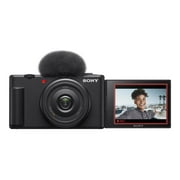 Sony ZV-1F - Digital camera - compact - 20.1 MP - 4K / 30 fps - ZEISS - Wi-Fi, Bluetooth - black