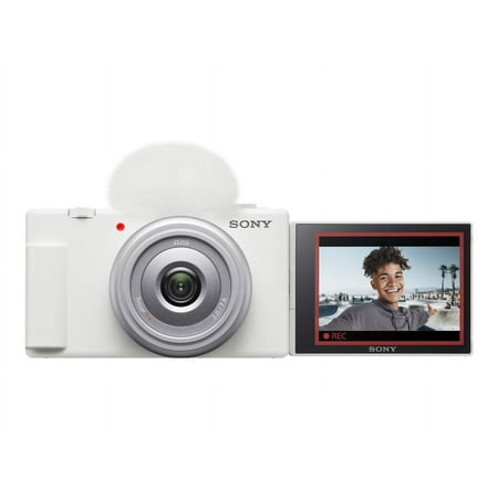 Sony - ZV-1F Vlog Camera for Content Creators and Vloggers - White