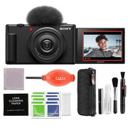 Sony ZV-1F Vlog Camera for Content Creators and Vloggers (Black) Bundle with Pixel Advanced Accessories | sony zv 1f